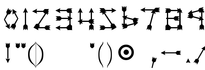 Zarrow Font OTHER CHARS