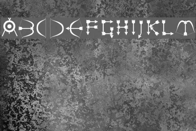 Zarrow Font examples