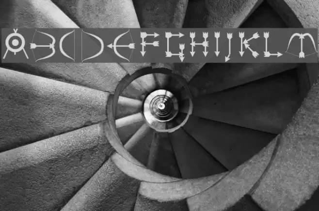 Zarrow Font examples