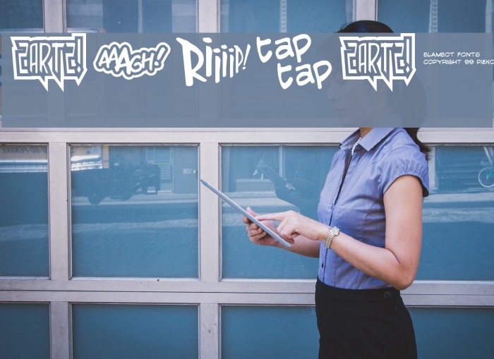 Zartz! Font examples