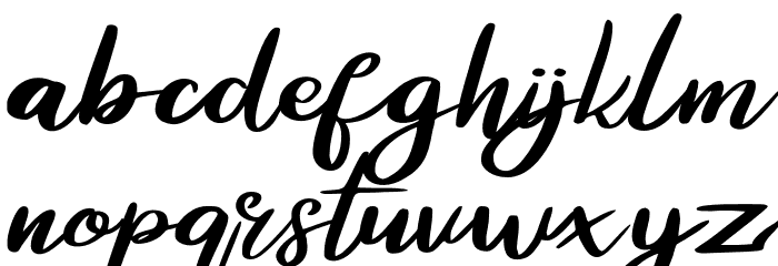 ZaskiaFREE Font LOWERCASE