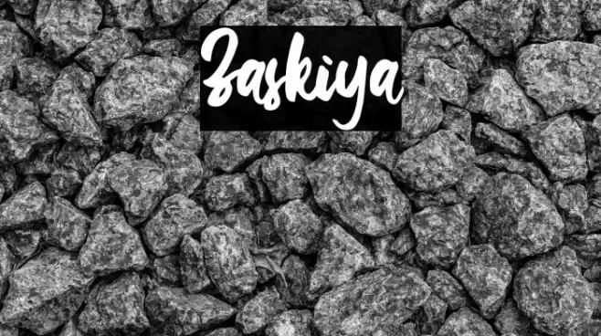 Zaskiya Font examples