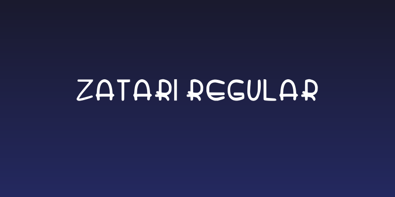 Zatari Regular Social Header