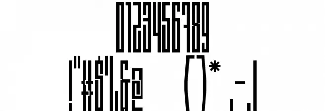 Zaun Font OTHER CHARS