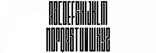 Zaun Schriftart Groß