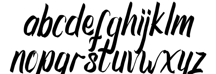 Zawjaty Font LOWERCASE