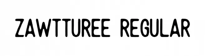 Zawtturee Regular  Fuentes Gratis Descargar