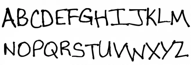 Zay Font Litere mari