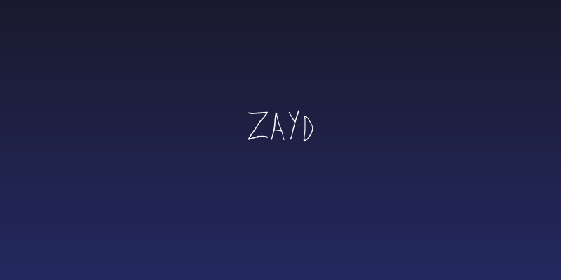 Zayd Social Header