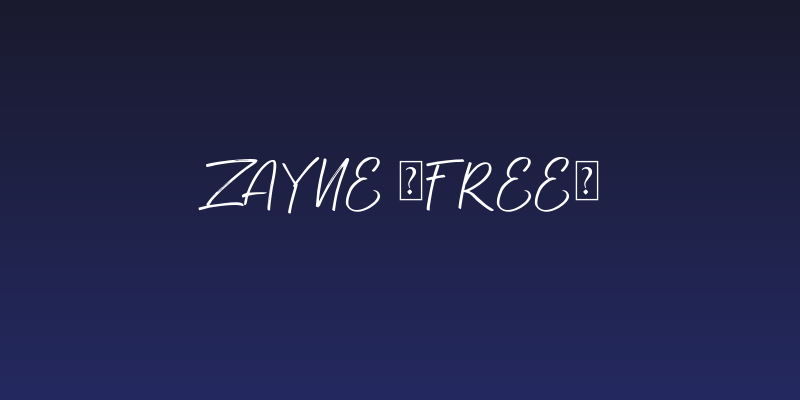 Zayne [free] Social Header