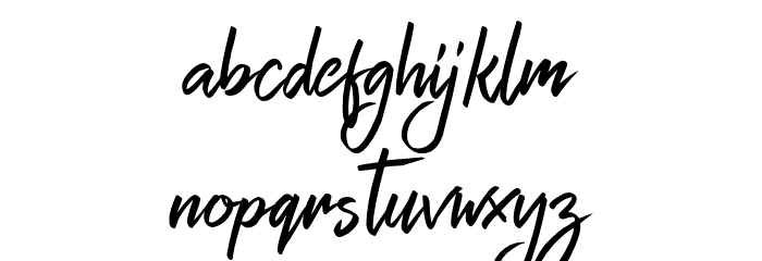 Zaynefree Font LOWERCASE