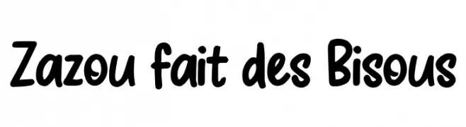 Zazou fait des Bisous Caratteri