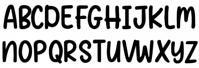 Zazou fait des Bisous Caratteri MAIUSCOLE