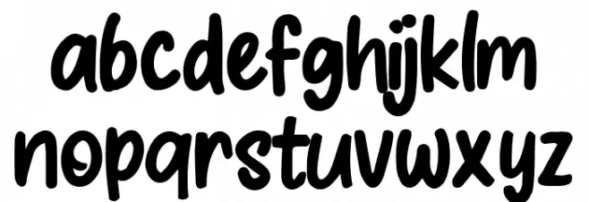 Zazou fait des Bisous Caratteri MINUSCOLO