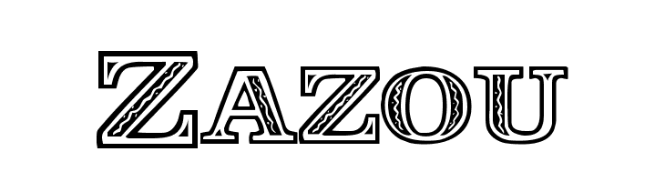 Zazou फ़ॉन्ट