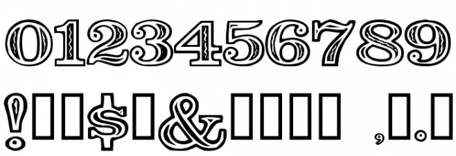 Zazou Font OTHER CHARS