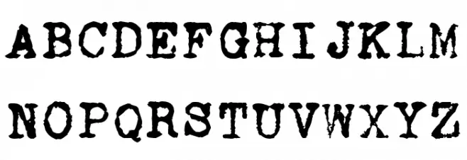 zai AEG Mignon Typewriter 1924 Schriftart Groß
