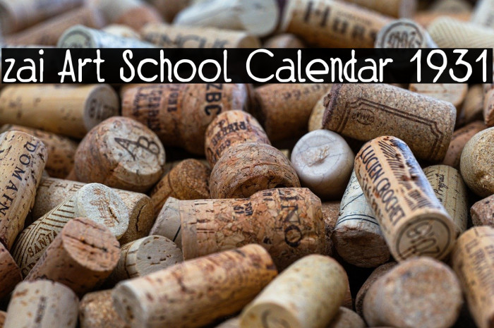 zai Art School Calendar 1931 Example 2