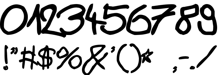 zai Bazgroly Bold Bold Font OTHER CHARS