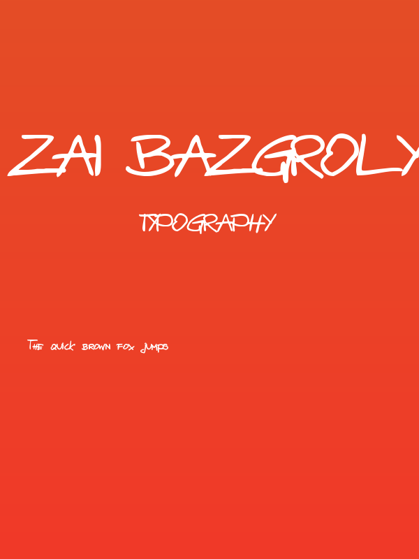 zai Bazgroly Bold Bold Poster