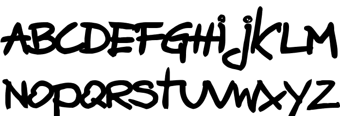 zai Bazgroly Bold Bold Font LOWERCASE