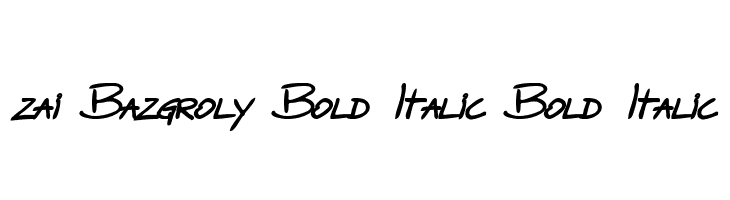zai Bazgroly Bold Italic Bold Italic  नि: शुल्क फ़ॉन्ट्स डाउनलोड