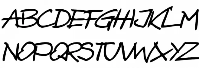 zai Bazgroly Bold Italic Bold Italic خط أحرف كبيرة