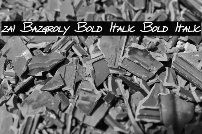 zai Bazgroly Bold Italic Bold Italic Font examples
