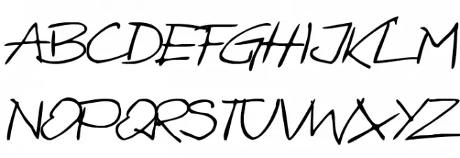 zai Bazgroly Italic Italic Fonte MAIÚSCULAS