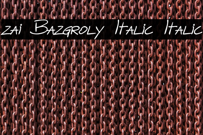 zai Bazgroly Italic Italic Example 1