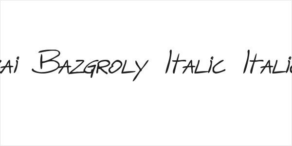 zai Bazgroly Italic Italic Logo