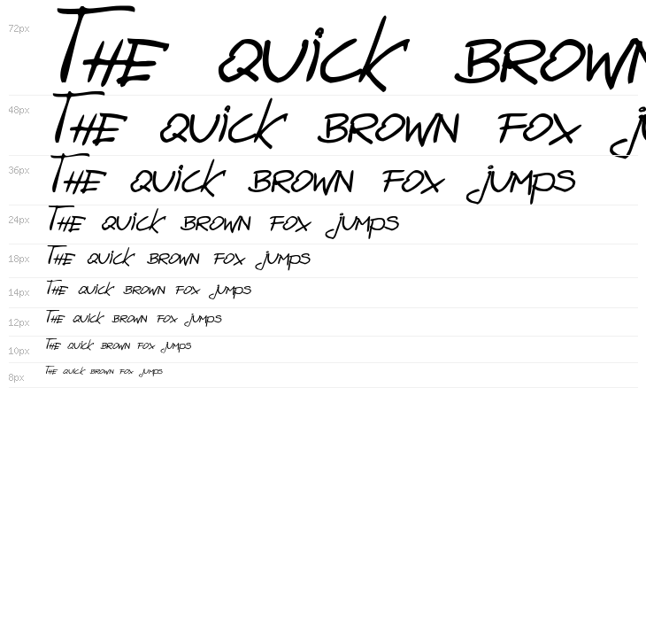 zai Bazgroly Italic Italic Waterfall