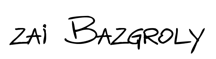 zai Bazgroly  フリーフォントのダウンロード