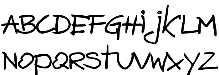zai Bazgroly Font LOWERCASE