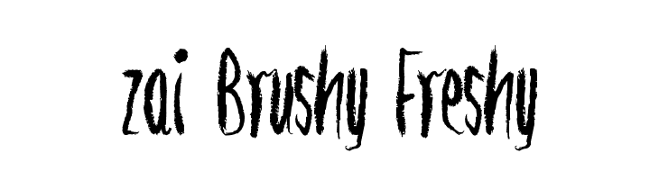 zai Brushy Freshy  Frei Schriftart Herunterladen
