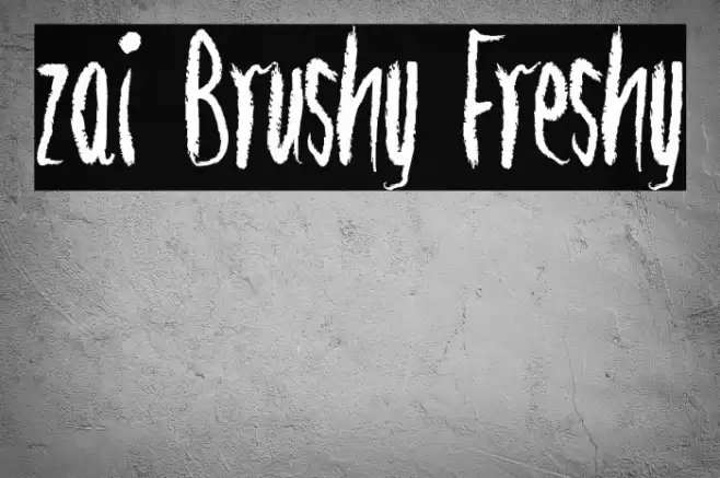 zai Brushy Freshy Font examples