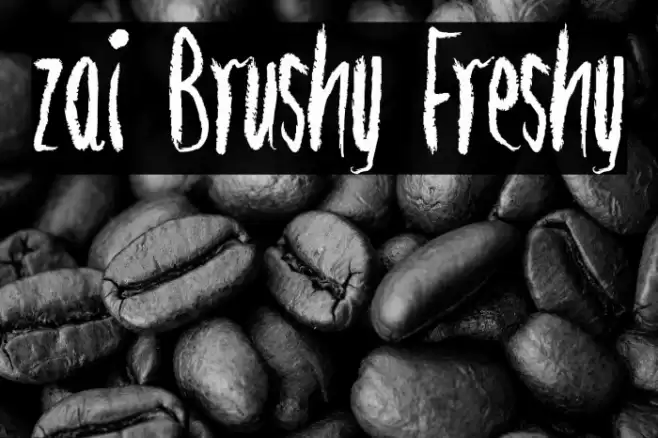 zai Brushy Freshy Font examples