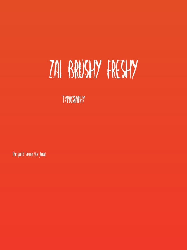 zai Brushy Freshy Poster
