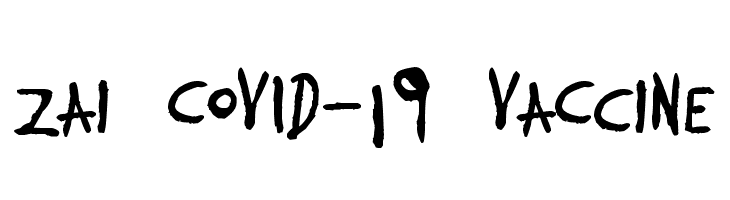 zai COVID-19 VaCcine  font caratteri gratis