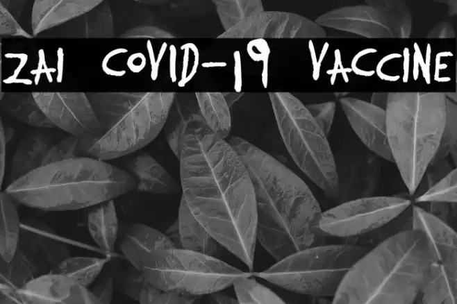 zai COVID-19 VaCcine Font examples
