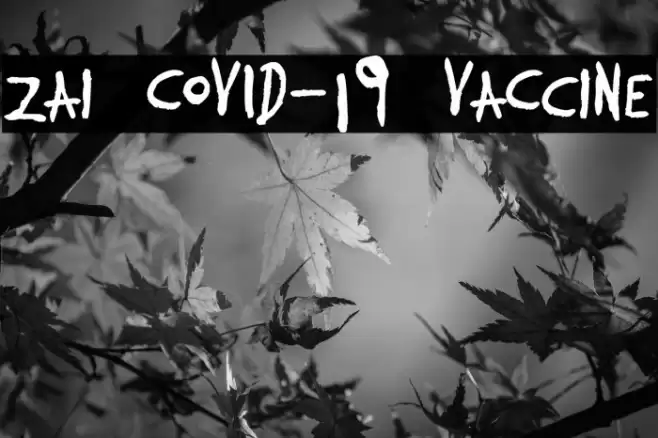 zai COVID-19 VaCcine Font examples