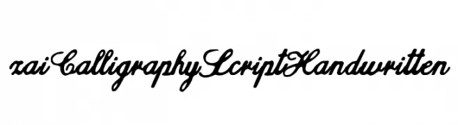 zai Calligraphy Script Handwritten  Скачать бесплатные шрифты