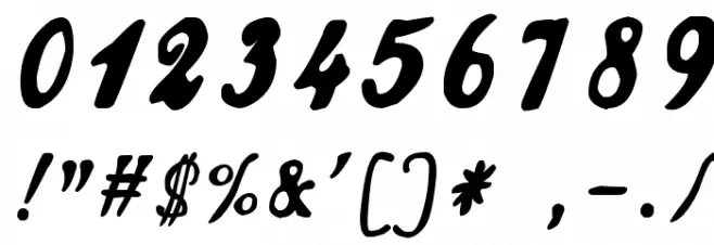 zai Calligraphy Script Handwritten Polices AUTRES CHARS