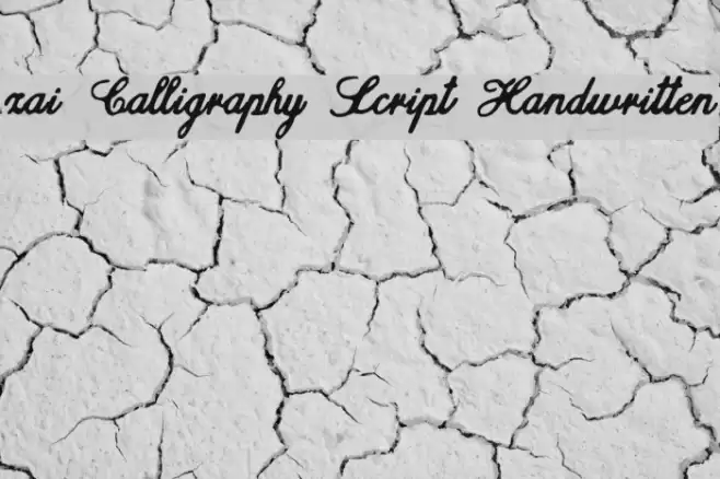 zai Calligraphy Script Handwritten Polices examples