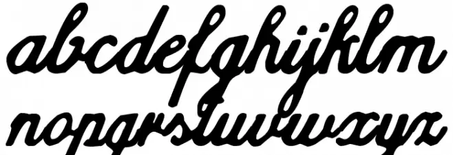 zai Calligraphy Script Handwritten Polices MINUSCULES