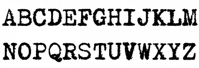 zai Consul Polish Typewriter Polices MAJUSCULES
