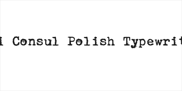 zai Consul Polish Typewriter Logo
