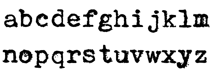zai Consul Polish Typewriter Font LOWERCASE