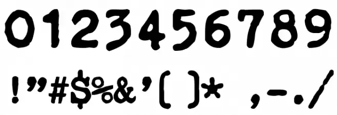 zai Courier Polski 1941 Font OTHER CHARS