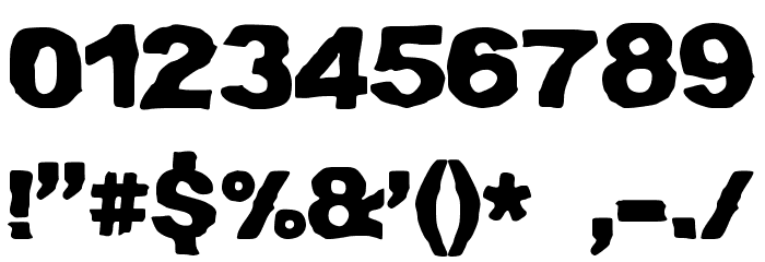 zai Crumpled Paper Font OTHER CHARS